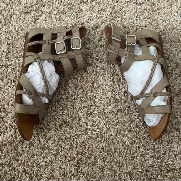 Sigerson Morrison Tan Leather Cage Gladiator Sandals Size 6B Narrow - Picture 8 of 8